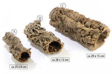 Korkröhren verschiedene Größen (A) ca. 25 x 8cm